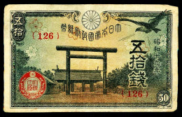 A9  JAPON  BILLETS DU MONDE  BANKNOTES  50 Yen Militaire Japonais 1937 - Japan