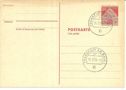 Duitsland - Berlijn - Postwaardestukken Briefkaart  30pfg Rosaerot 16-9-66 (11065) - Postales - Usados