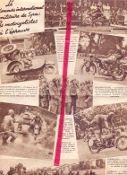 Spa - Concours Militaire , Motocyclistes - Orig. Knipsel Coupure Tijdschrift Magazine - 1938 - Unclassified