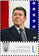 Ukraine 2022, USA President Ronald Reagan, Art, 1v - Ukraine