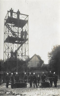 CARTE- PHOTO - POMPIERS - MANOEUVRE DE POMPES - E . TRIBOUILLARD - LISIEUX - Pompieri