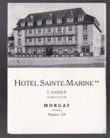 DEPLIANT TOURISTIQUE 29 MORGAT Hotel Sainte Marie - Tourism Brochures