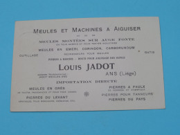 Meubles Et Machines A Aiguiser LOUIS JADOT Ans (Liège) > ( See / Voir SCANS ) Carte Publi - Anno 192? > Aerschot ! - Ans