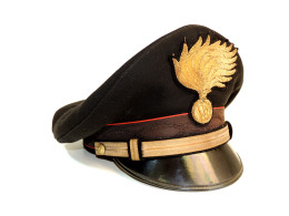 Casquette Police Ou Pompier Italie 1966/1970 - Helme & Hauben