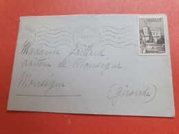 Monaco - Enveloppe Pour Monségur En 1939 - Réf 1055 - Briefe U. Dokumente