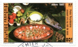 POLYNESIE - Repas Polynésiens : Poisson Cru Au Lait De Coco - Used Stamps