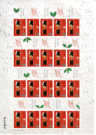 Ref 1619 -  GB 2000 Christmas Robins - Smiler Sheet MNH Stamps SG LS2 - Francobolli Personalizzati