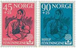 102001 MNH NORUEGA 1960 AÑO MUNDIAL DEL REFUGIADO - Neufs