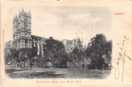 ANGLETERRE - LONDON - Westminster Abbey - From Dean's Yard -  Carte Postale Ancienne - Sonstige & Ohne Zuordnung