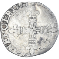 Monnaie, France, Henri III, 1/8 Ecu, 1581, Bayonne, Rogné, TB+, Argent - 1574-1589 Henri III