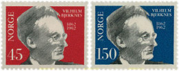102014 MNH NORUEGA 1962 CENTENARIO DEL NACIMIENTO DE VIHELM BJERKNES - Unused Stamps