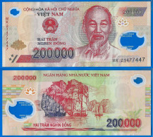 Vietnam 200000 Dong 2021 Prefixe  Que Prix + Port 200 000 Asie Asia Billet Polymere Paypal Bitcoin OK - Viêt-Nam