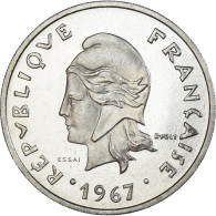 Monnaie, Polynésie Française, 20 Francs, 1967, Monnaie De Paris, ESSAI, FDC - French Polynesia