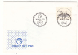 Finlande - Lettre De 1981  - Oblit Helsinki - Expo Nordia 1981 - Valeur 5,50 Euros - Storia Postale