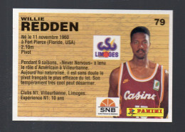 (Basket) Image PANINI 1994 N°79  WILLIE REDDEN (PPP42671E) - Other & Unclassified