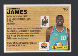 (Basket) Image PANINI 1994 N°16 JOHNNIE JAMES (PPP42671F) - Other & Unclassified