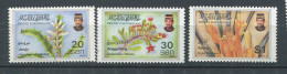 Brunei ** N° 522 à 524 - Fleurs - Brunei (1984-...)