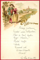 1897 MENU Ancien Illustré Annoté LES LILAS (93) ** XIXe - Menus