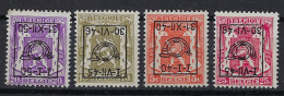 Voorafgestempeld Nrs. 601 , 540 , 438 & 543 Cu " Omgekeerde Opdruk  " : Staat Zie Scan ! LOT 186 - Typos 1936-51 (Petit Sceau)