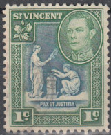 ST VINCENT  SCOTT NO  156  USED   YEAR  1949 - St.Vincent (1979-...)