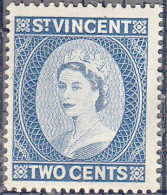 ST VINCENT  SCOTT NO  187  MINT HINGED  YEAR  1955  WMK 4 - St.Vincent (1979-...)