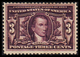 1904. USA. 3 CENTS LOUISIANA EXHIBITION Hinghed And With Extremely Beautiful Centering. LUXUS... (MICHEL 156) - JF533778 - Unused Stamps