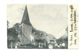 Surrey Postcard Compton Church Railway Postmark Grayshot Haselmere Rso. 1903 Scarce - Surrey