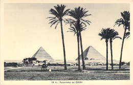 EGYPTE - Pyramides De Giséh - Carte Postale Ancienne - El Cairo