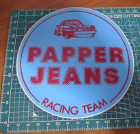 PAPPER JEANS RACING TEAM STICKER ADESIVO VINTAGE NEW ORIGINAL - Stickers