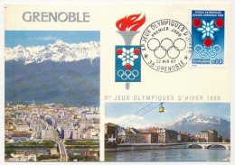 FRANCE - Carte Maximum - 0,60 X° Jeux Olympiques D'hiver - GRENOBLE - 22/4/1967 - 1960-1969