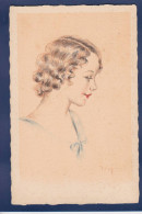 CPA 1 Euro Portrait Illustrateur Femme Woman Art Nouveau Non Circulé Prix De Départ 1 Euro - 1900-1949
