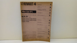 Renault 4 Manuel De Reparation M.R 61 - Mise à Jour Octobre 73 - Voitures