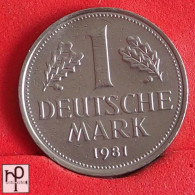 GERMANY 1 MARK 1981 D -    KM# 110 - (Nº55101) - 1 Marco