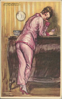 MAUZAN SIGNED 1910s  POSTCARD -  WOMAN - N.96/2 (4515) - Mauzan, L.A.