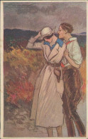 MAUZAN SIGNED 1910s  POSTCARD -  COUPLE - EDIT DELL'ANNA GASPERINI - N.424/1 (4517) - Mauzan, L.A.