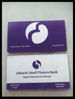 India Non-existing / CLOSED Utkarsh Small Finance Bank's "PASSBOOK", As Per Scan - Chèques & Chèques De Voyage