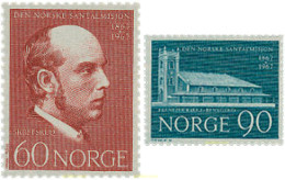 102063 MNH NORUEGA 1967 CENTENARIO DE LA MISION EN SANTALS - Ungebraucht