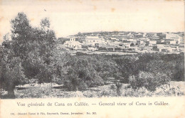 TURQUIE - Vue Générale De Cana En Calilée  - Carte Postale Ancienne - Turkey