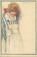 MAUZAN SIGNED 1910s  POSTCARD - WOMAN - N.321/5 (4521) - Mauzan, L.A.