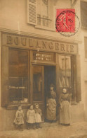 Luzarches * Carte Photo 1907 * Devanture Boulangerie Maison LAPLACE APPER Succr Rue St Damien * Boulanger Métier - Luzarches