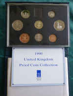 1990 The Royal Mint Vereinigtes Königreich UK 8 Münzen Proof Set  #p1 - Mint Sets & Proof Sets