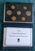 1991 The Royal Mint Vereinigtes Königreich UK 8 Münzen Proof Set  #p2 - Mint Sets & Proof Sets