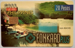 Philippines PLDT 20 Chip Card " Idyllic Beaches " - Filipinas