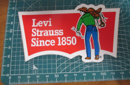 LEVI'S LEVIS STRAUSS 1850 STICKER ADESIVO VINTAGE NEW ORIGINAL - Stickers