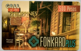 Philippines PLDT 500 Chip Card " Historical Houses " - Philippines