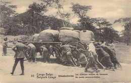 CONGO BELGE - Elisabethville - Les Premiers Moyens De Transport - Carte Postale Ancienne - Belgisch-Congo