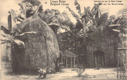 CONGO BELGE - Habitations Sur Le Haut Congo - Carte Postale Ancienne - Belgian Congo
