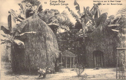 CONGO BELGE - Habitations Sur Le Haut Congo - Carte Postale Ancienne - Belgisch-Congo