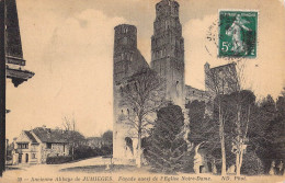 FRANCE - 76 - JUMIEGES - Ancienne Abbaye - Façade Ouest De L'Eglise Notre Dame - Carte Postale Ancienne - Jumieges