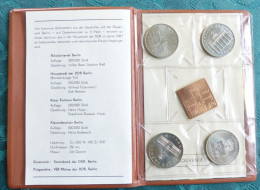 750 Jahre Berlin DDR Gedenkmünzen 4 X 5 Mark Mit Beschreibung  #p12 - Münz- Und Jahressets